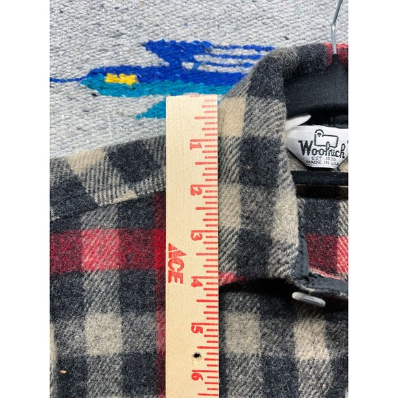 Vintage 80s woolwich wool plaid shirt small made in USA - Picture 6 of 8